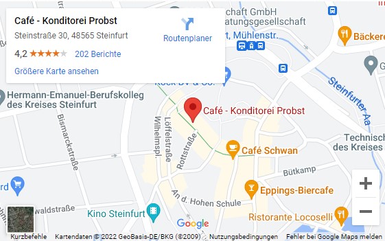 Preview of Google Maps to Konditorei Probst
